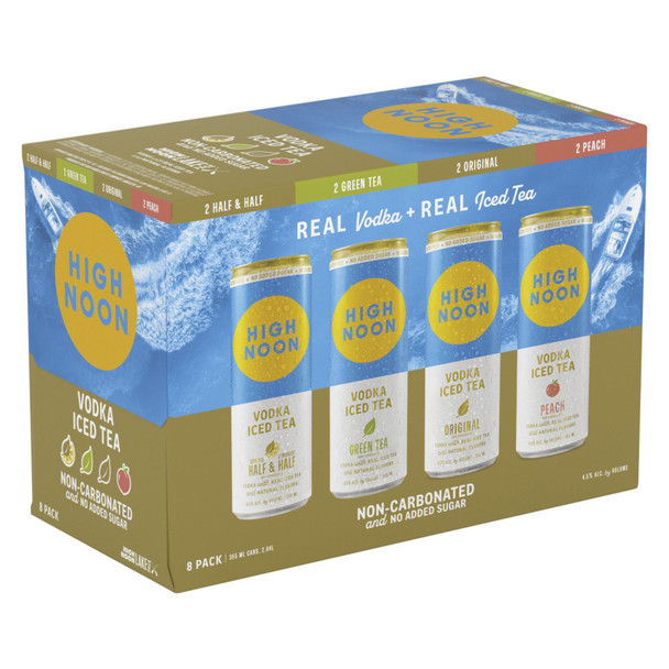 High Noon Tea Lake Variety Pack - 355 mL - 8-PK - Aluminum