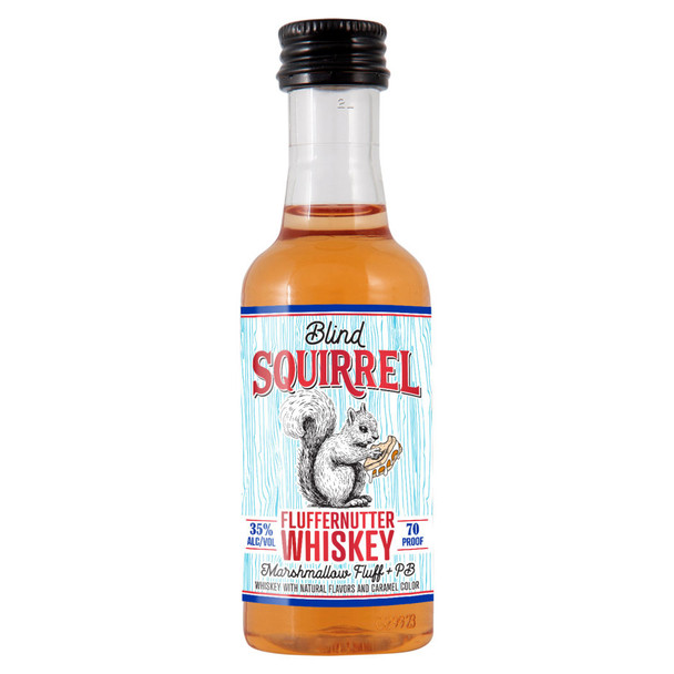 Blind Squirrel Fluffernutter Marshmallow and Peanut Butter Whiskey - 50 mL - 50ML - Plastic