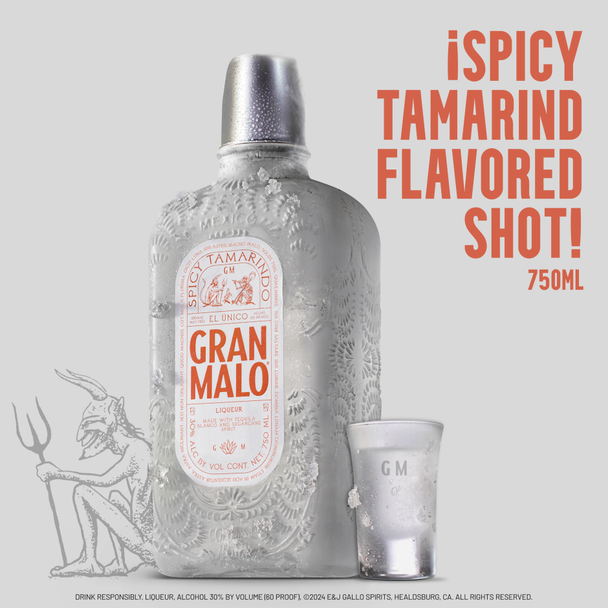 Gran Malo Spicy Tamarindo Tequila Liqueur - 750 mL - 750ML - Glass