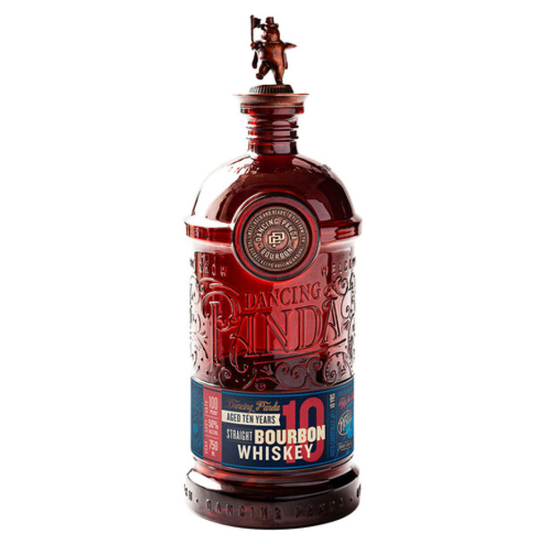 Dancing Panda 10 Year Straight Bourbon Whiskey - 750 mL - 750ML - Glass