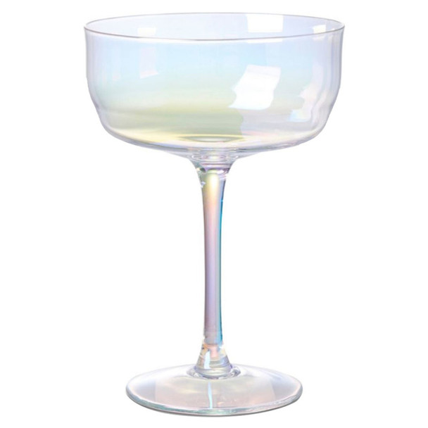 BKLYN Steel Deco Martini Glass Iridescent - 11 Oz - 11OZ