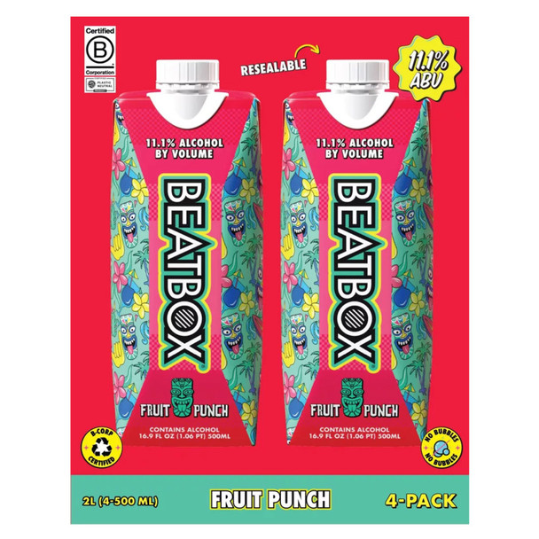 Beatbox Fruit Punch - 500 mL - 4-PK - Tetra Pak