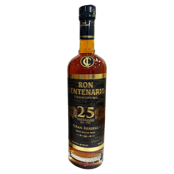 Ron Centenario Gran Reserva 25 Year Rum - 700 mL - 700ML - Glass