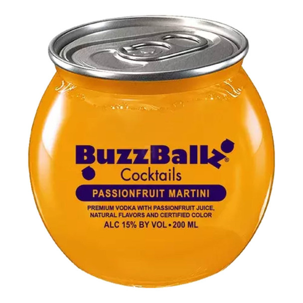 BuzzBallz Chillers Passionfruit Martini Cocktail - 200 mL - 200ML - Plastic