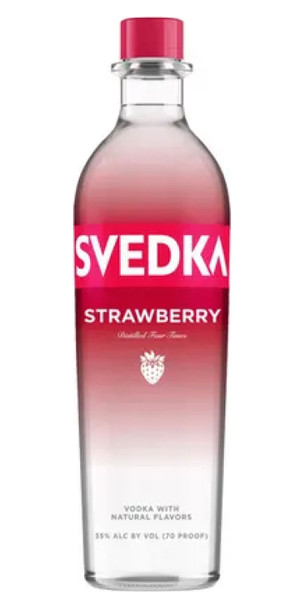 Svedka Strawberry Vodka - 750 mL - 750ML - Glass
