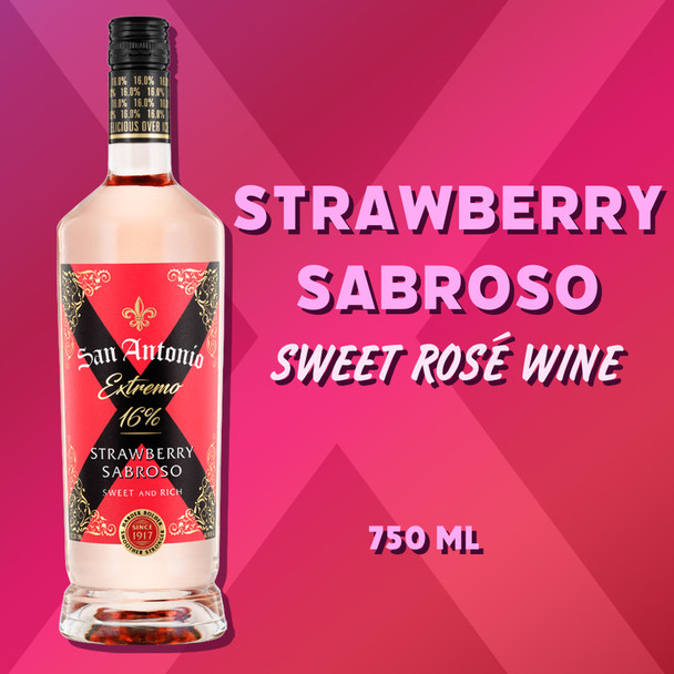 San Antonio Extremo Strawberry Sabroso - 750 mL - 750ML - Glass