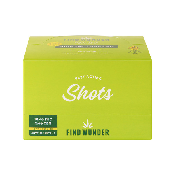 Find Wunder D9 THC 10mg Anytime Citrus Shot - 2 Oz - 2-OZ