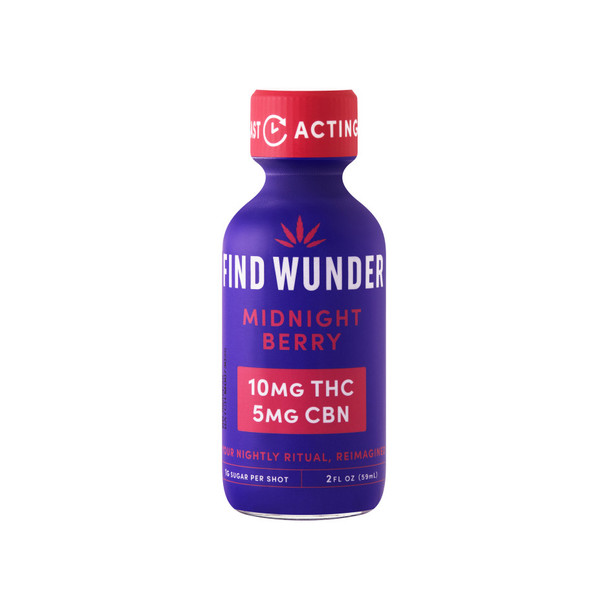 Find Wunder D9 THC 10mg Midnight Berry Shot - 2 Oz - 2-OZ