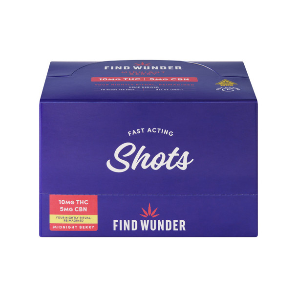 Find Wunder D9 THC 10mg Midnight Berry Shot - 2 Oz - 2-OZ