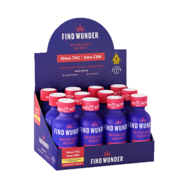 Find Wunder D9 THC 10mg Midnight Berry Shot - 2 Oz - 2-OZ