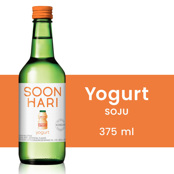 Soonhari Yogurt Soju - 375 mL - 375ML - Glass