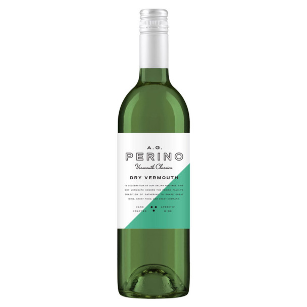 AG Perino Dry Classico Vermouth - 750 mL - 750ML - Glass