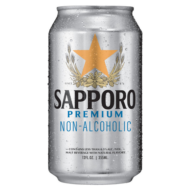 Sapporo N/A - 12 Oz - 6-PK - Aluminum