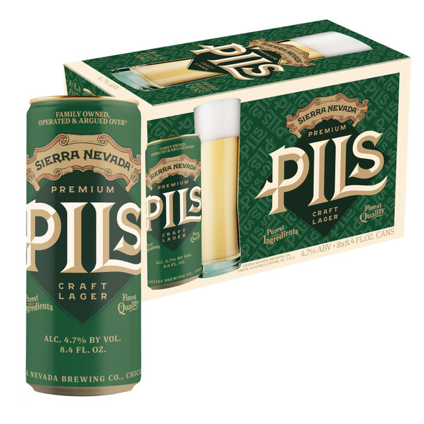 Sierra Nevada Pils Premium Lager - 8-PK - Aluminum