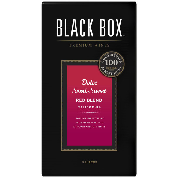 Black Box Dolce Semi Sweet Red Blend - 3.0 L - 3.0L - Plastic