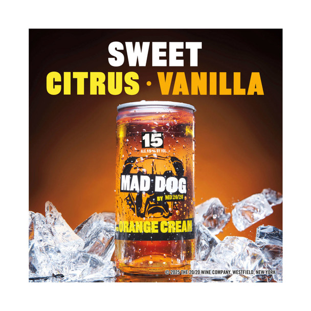 Mad Dog Whipped Orange Cream Cocktail - 200 mL - 200ML - Aluminum