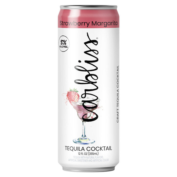 Carbliss Tequila Strawberry Margarita - 4-PK - Aluminum