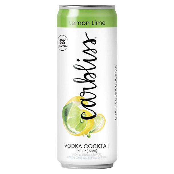 Carbliss Vodka Lemon Lime - 4-PK - Aluminum