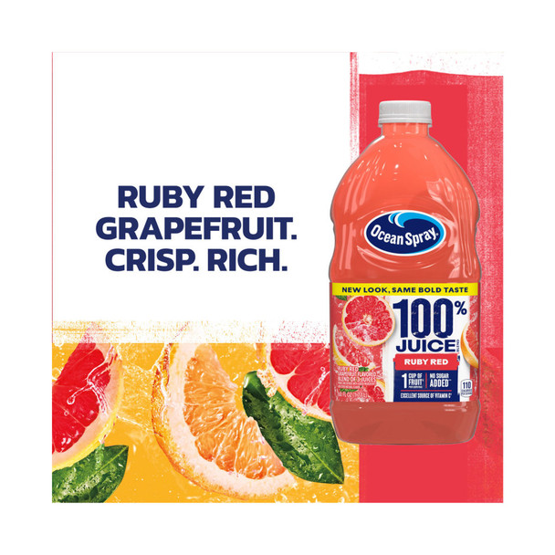 Ocean Spray 100 percent Grapefruit Juice - 60 Oz - 60-OZ