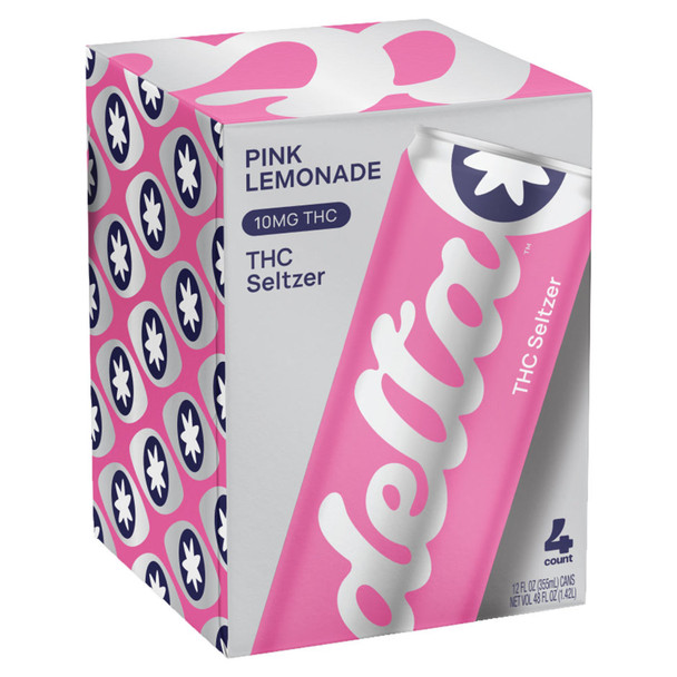 Delta THC 10mg Pink Lemonade - 4-PK - Aluminum