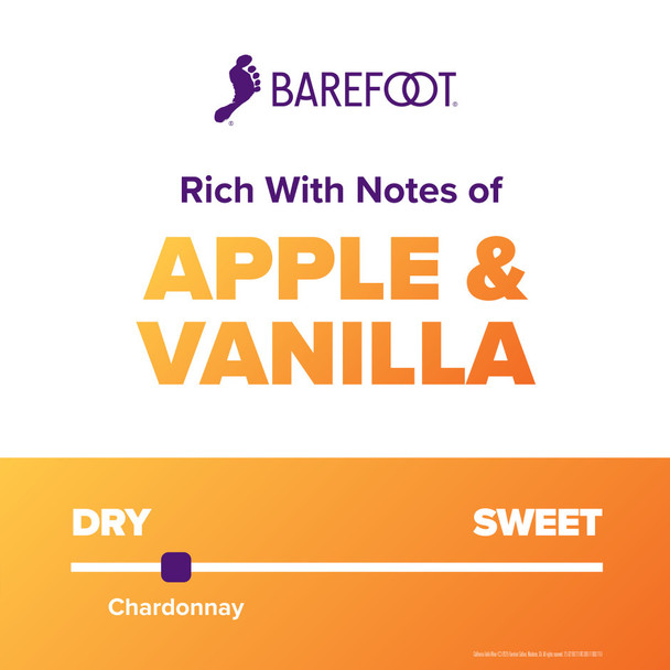 Barefoot Chardonnay - 200 mL - 4-PK - Plastic