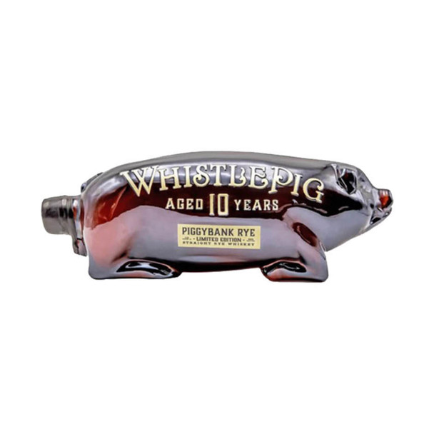 WhistlePig 10 Year Rye Piggy Bank Whiskey - 1 L - 1.0L - Glass