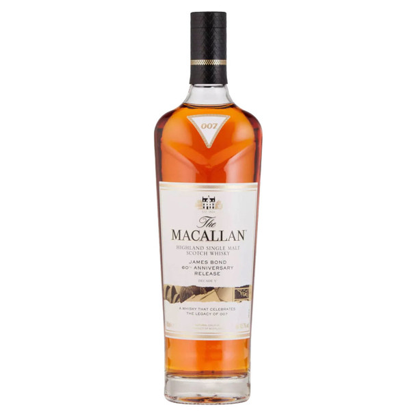Macallan Single Malt James Bond V Scotch Whiskey - 700 mL - 700ML - Glass