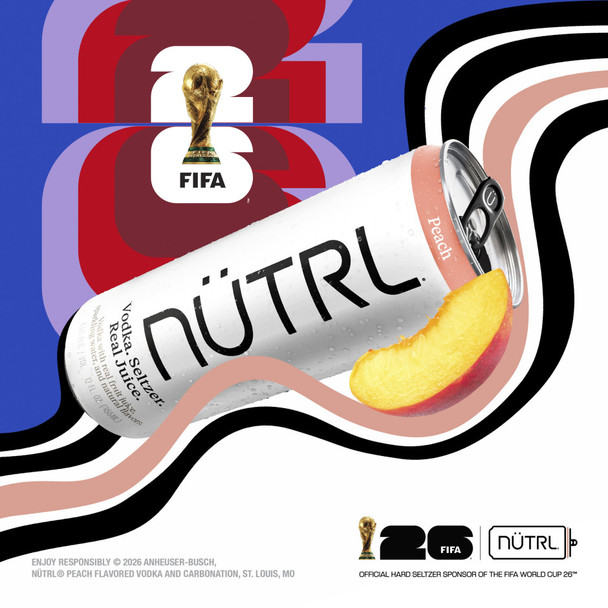 NUTRL Peach Vodka Soda - 12 Oz - 4-PK - Aluminum