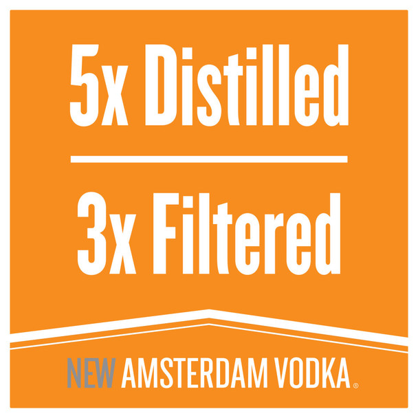 New Amsterdam Peach Vodka - 375 mL - 375ML - Glass