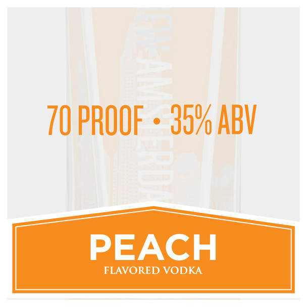 New Amsterdam Peach Vodka - 375 mL - 375ML - Glass