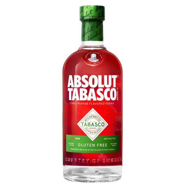 【日本未発売】ABSOLUT TABASCO チリペッパー Absolut Tabasco Chili Pepper Vodka
