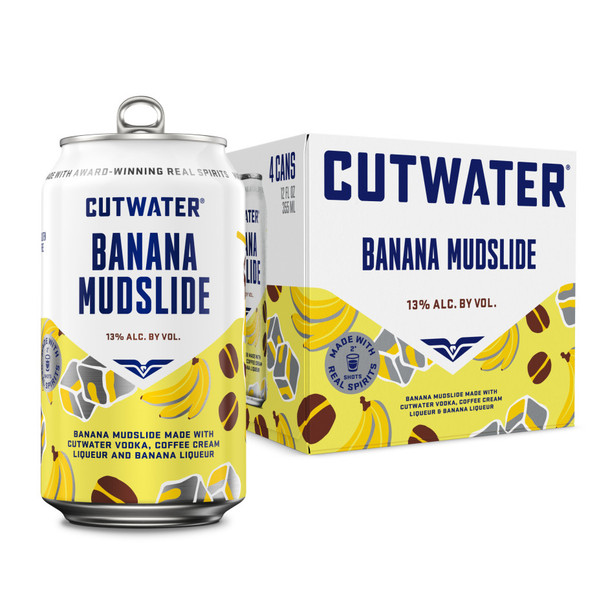 Cutwater Banana Mudslide - 4-PK - Aluminum