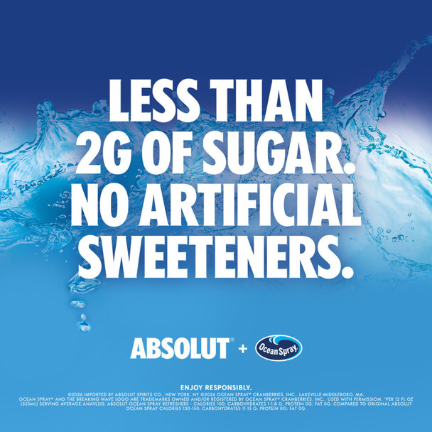 Absolut Ocean Spray Refreshers - 8-PK - Aluminum