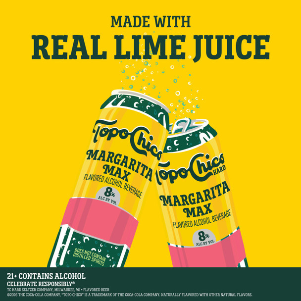 Topo Chico Strawberry Margarita Hard Seltzer - 24OZ - Aluminum