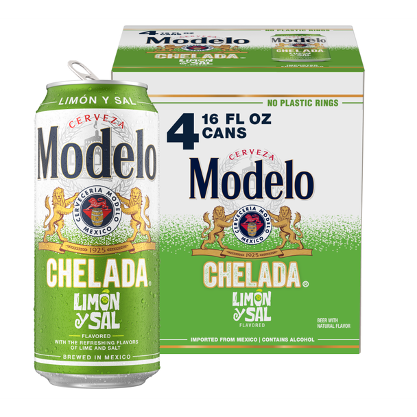 Modelo Chelada Limon y Sal - 4-PK - Aluminum