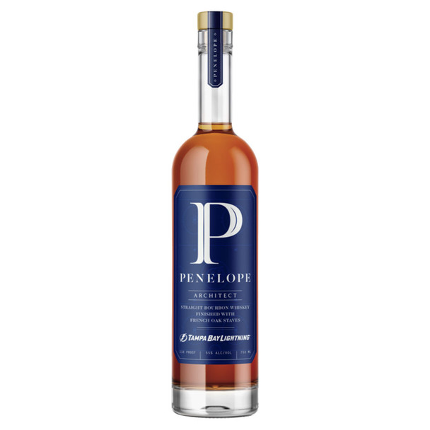 Penelope Architect Tampa Bay Lightning Straight Bourbon Whiskey - 750 mL - 750ML - Glass