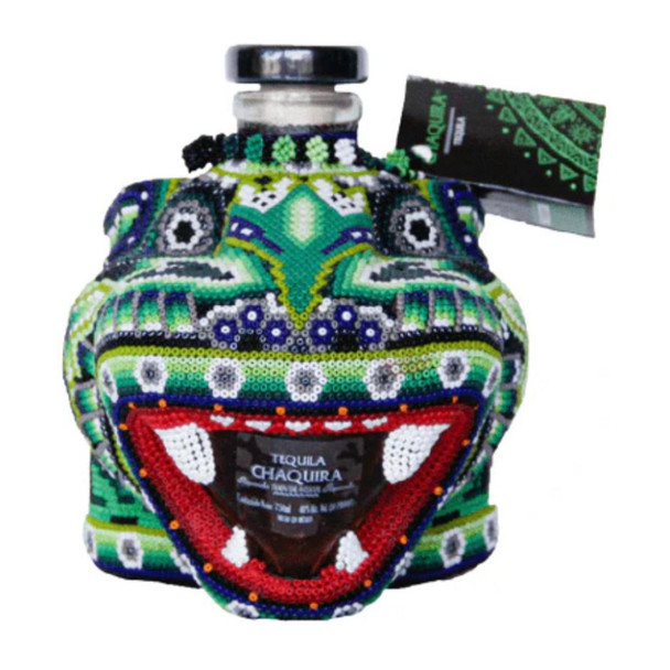 Chaquira Beaded Jaguar Reposado Tequila - 750 mL - 750ML - Glass