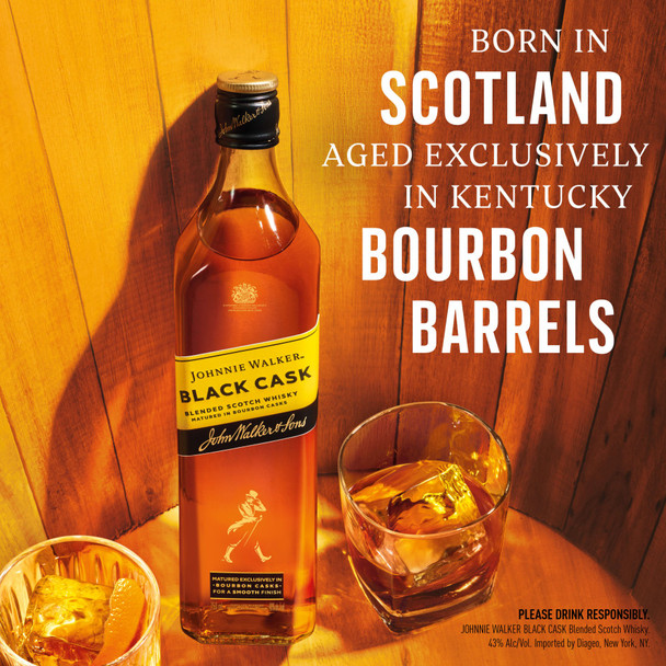 Johnnie Walker Black Cask Blended Scotch Whisky - 750 mL - 750ML - Glass