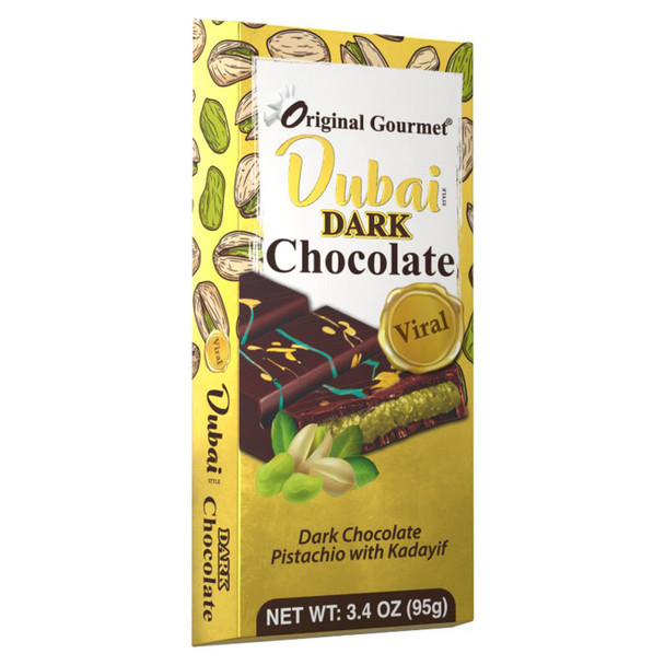 Original Gourmet Dubai Dark Chocolate Bar - 3.27 Oz - 3.4OZ