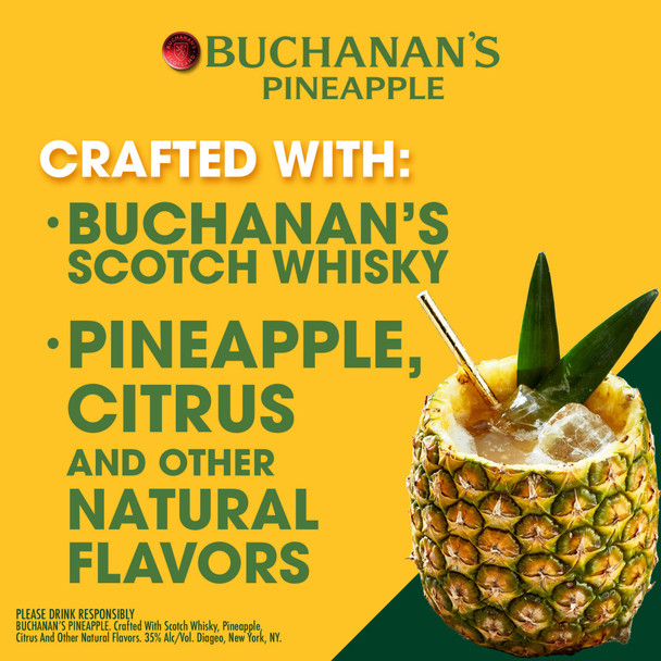 Buchanan's Pineapple Scotch Whisky with FIFA Glass - 750 mL - Set - Glass