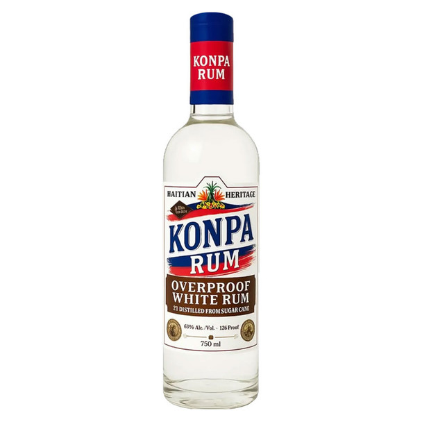 KONPA Overproof White Rum - 750 mL - 750ML - Glass