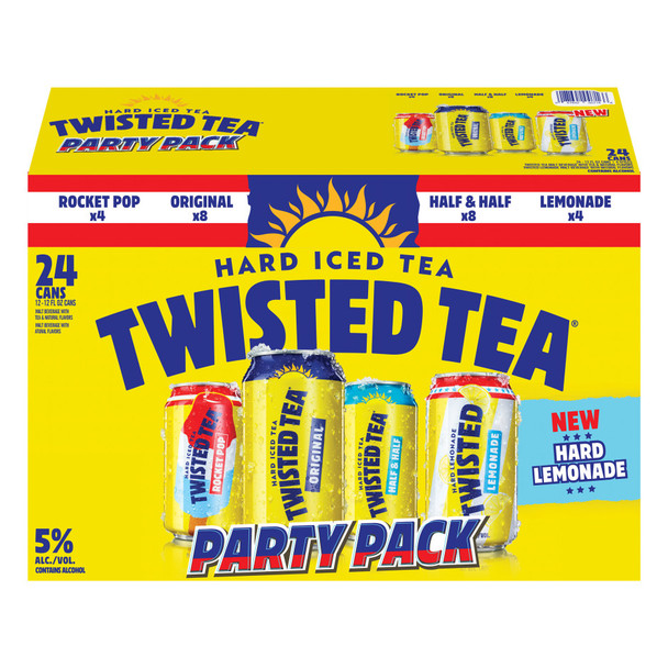 Twisted Tea Party Pack - 24-PK - Aluminum