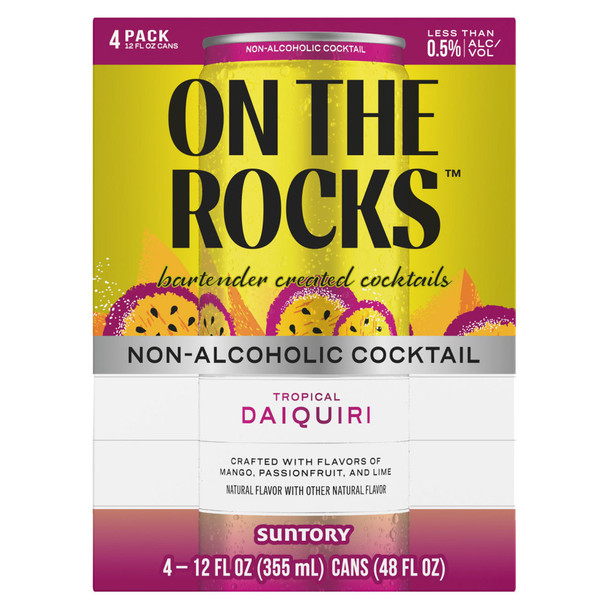 On The Rocks Tropical Daiquiri Cocktail Non Alcoholic - 355 mL - 4-PK - Aluminum