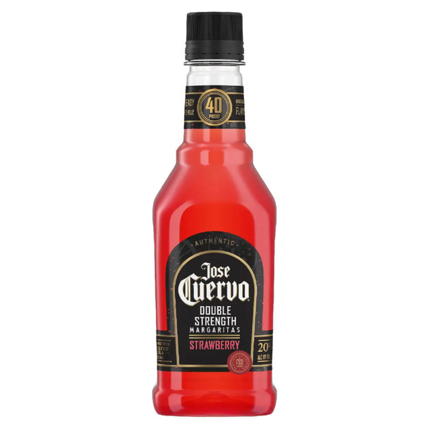 Jose Cuervo Double Strength Ready to Drink Strawberry Margarita - 375 mL - 375ML - Plastic