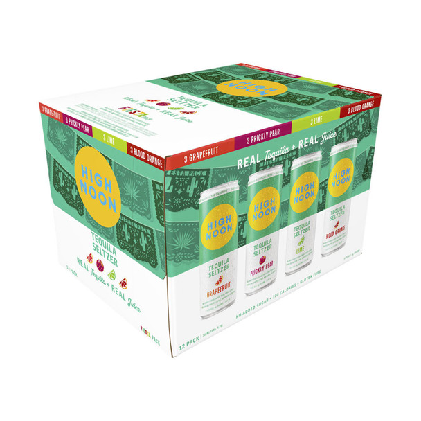 High Noon Tequila Fiesta Variety Pack - 355 mL - 12-PK - Aluminum