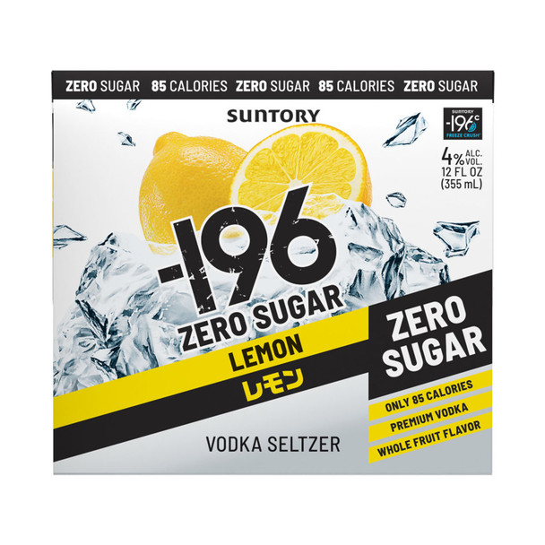 196 Lemon Zero Sugar Vodka Seltzer Cocktail