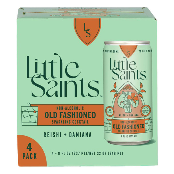 Little Saints Non Alcoholic Old Fashioned - 8 Oz - 4-PK - Aluminum