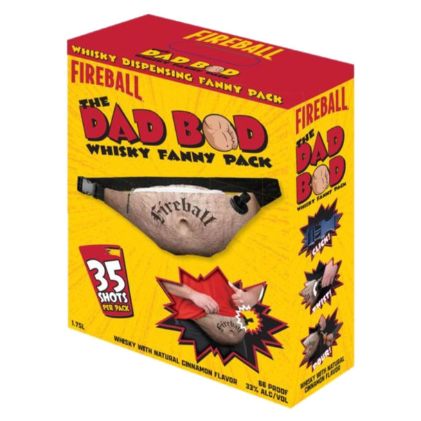 Fireball The Dad Bod Fanny Pack Cinnamon Whisky - 1.75 L - 1.75L - Plastic