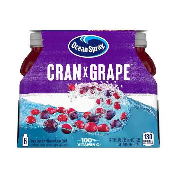 Ocean Spray Cran Grape Juice - 10 Oz - 6-PK