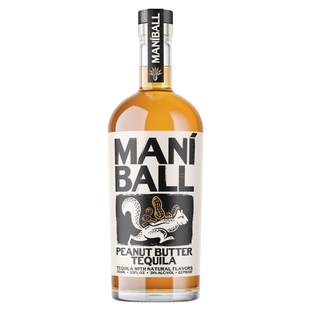 Maniball Peanut Butter Tequila - 750 mL - 750ML - Glass